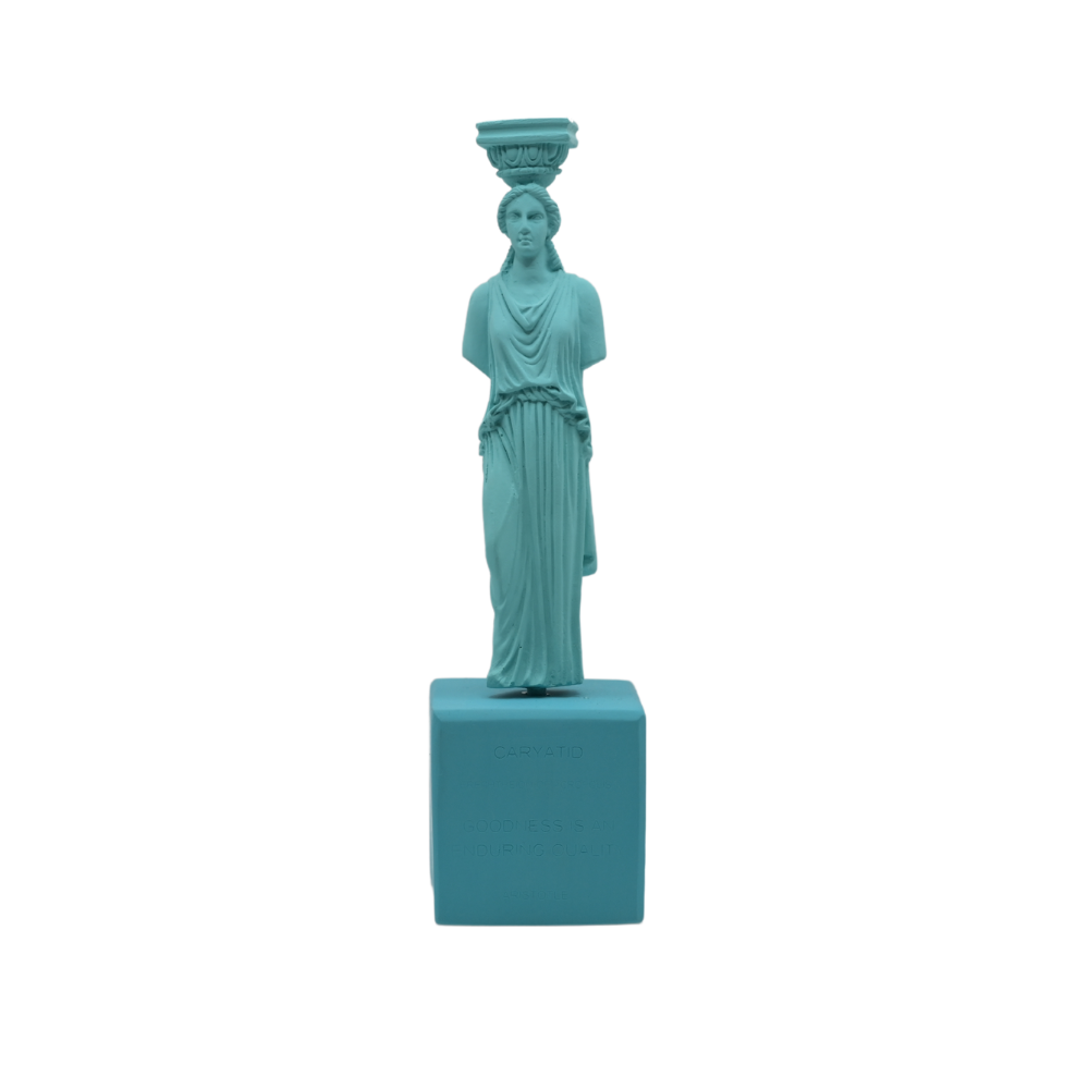 Sophia - Cariatide Azzurra Scultura fatta a mano