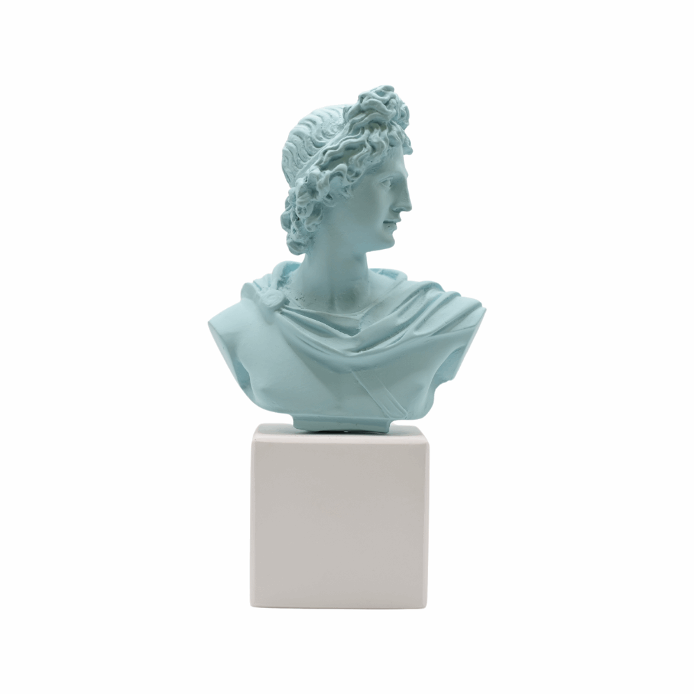 Busto di Apollo - azzurro