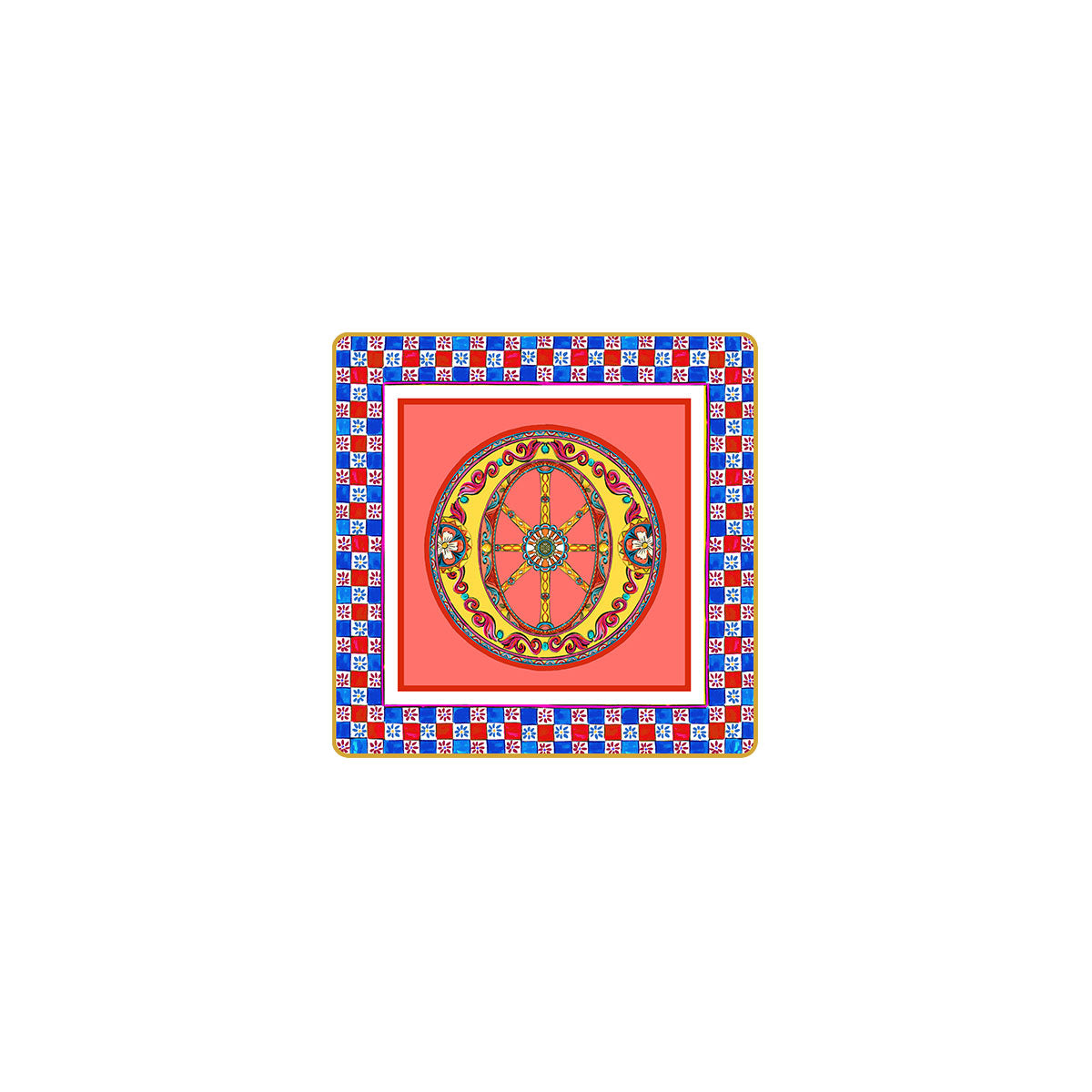 Baci Milano - svuotatasche in porcellana linea Ortigia alfabeto 15x15cm