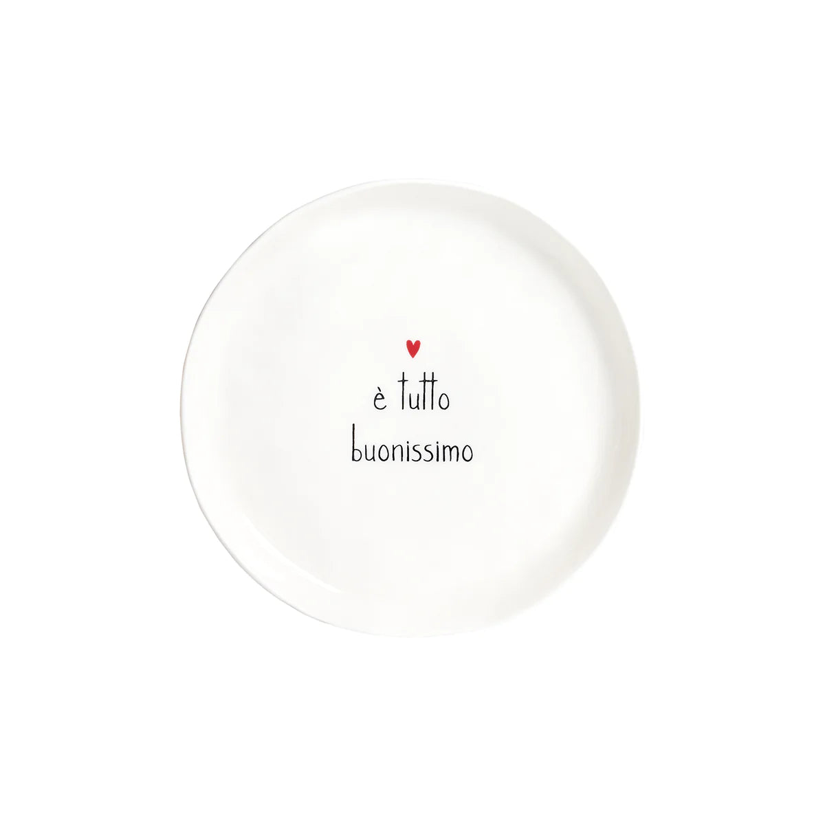 Simple day - set due piatti da dessert decoro E' tutto buonissimo diam. 21 cm
