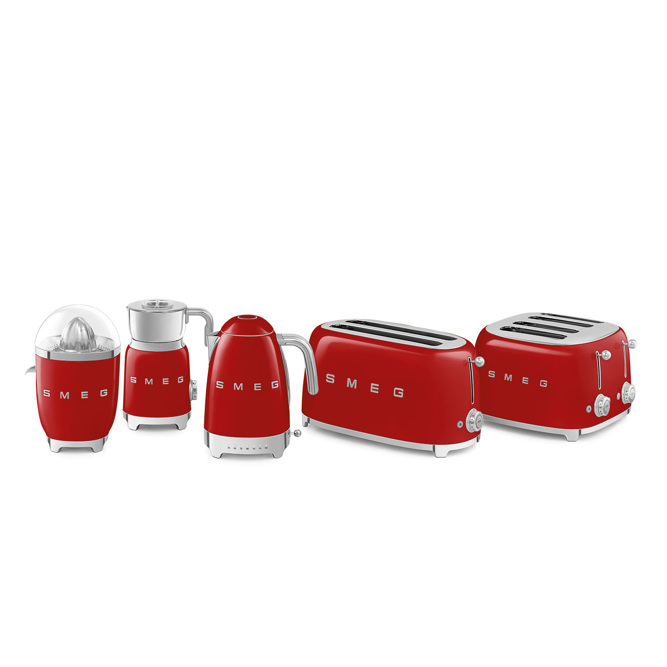 Smeg - tostapane 2x4 fette rosso stile anni 50