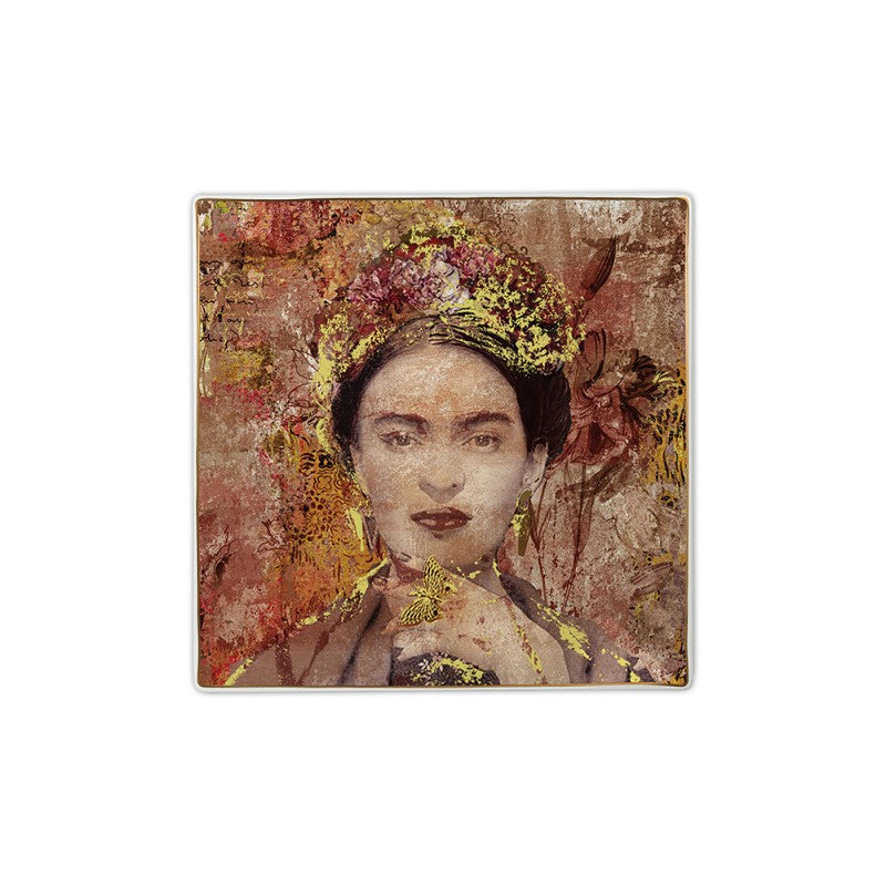 Baci Milano - Vassoio Piatto Gourmet in Porcellana Frida 15x15cm
