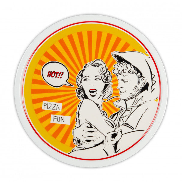 Baci Milano - Piatto Pizza in Porcellana Giallo Fun Gulp 33.5cm
