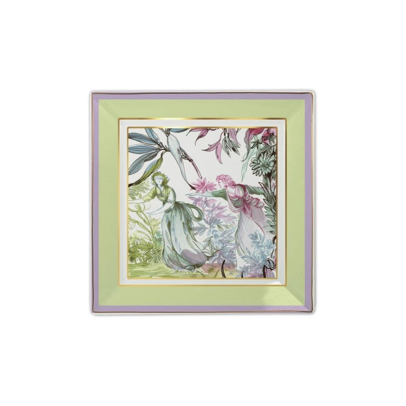 Baci Milano - svuotatasche quadrato in porcellana Firenze mini 15x15cm