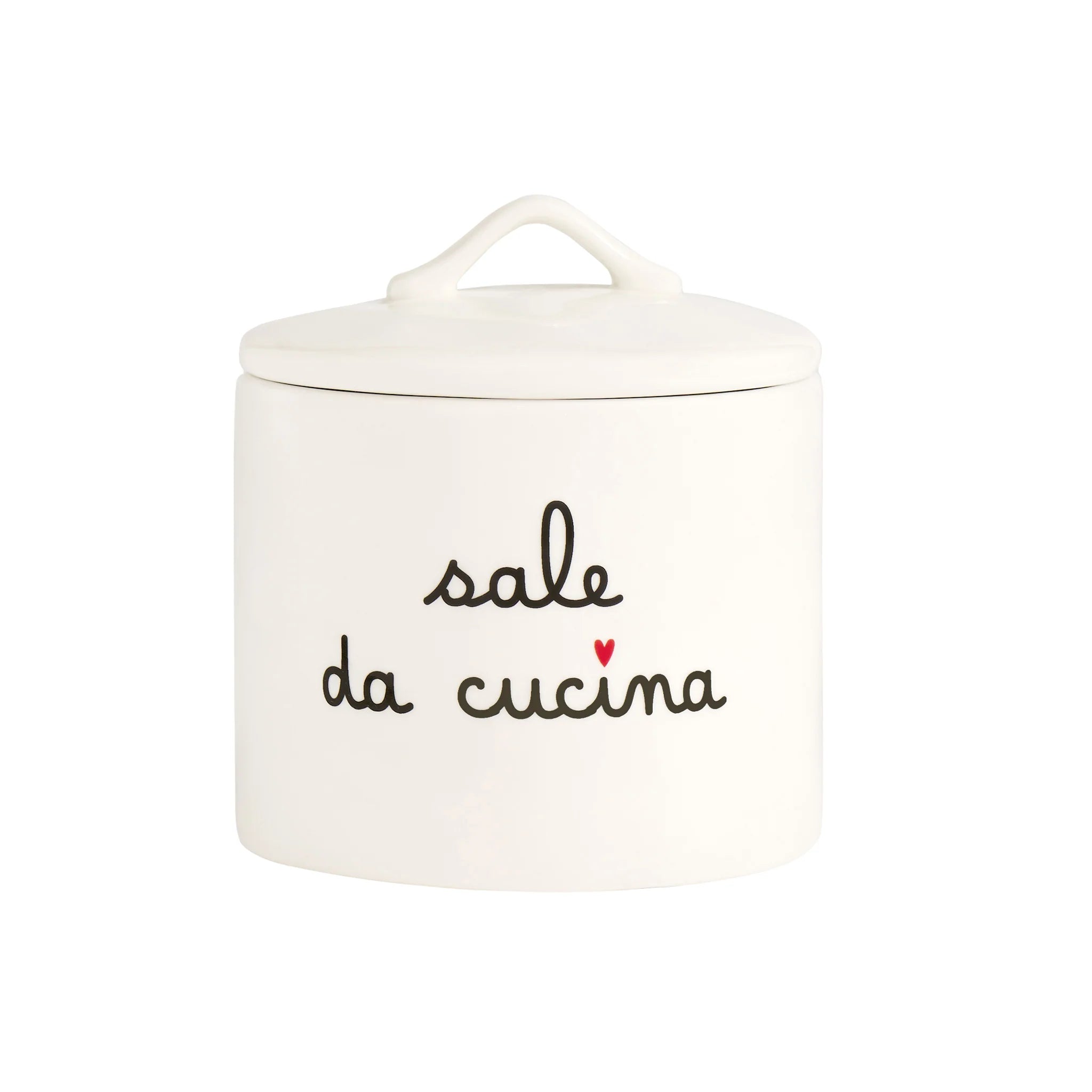 Simple day - Barattolo in grès sale da cucina d12cm x 12,9 cm