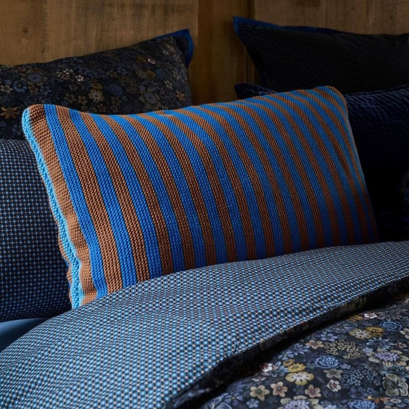 Pip Studio - cuscino a maglia grossa blu collezione Bonsoir 40cmX60cm