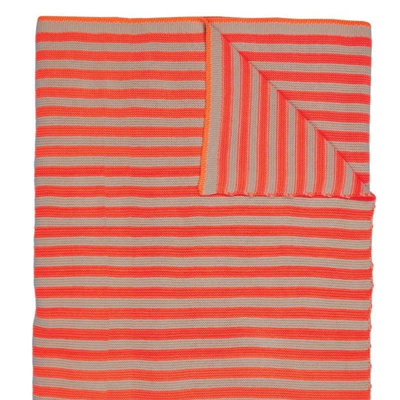 Pip Studio - plaid a maglia grossa arancione collezione Bonsoir 130x170cm
