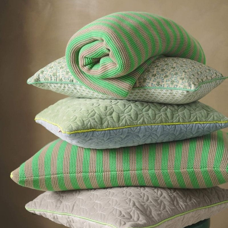 Pip Studio - cuscino a maglia grossa verde collezione Bonsoir 40cmX60cm