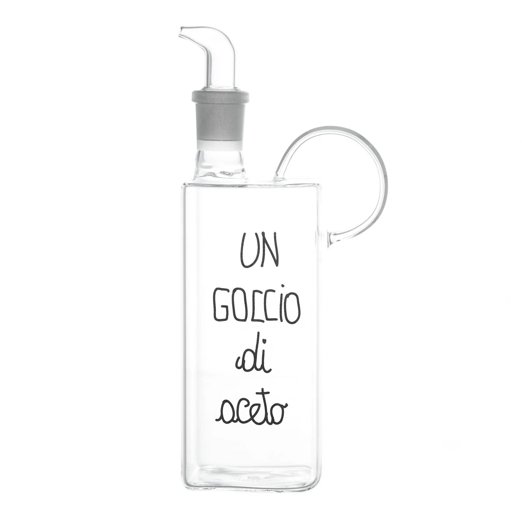 Simple day - Bottiglia aceto in vetro decoro Un Goccio Di Aceto 400ml