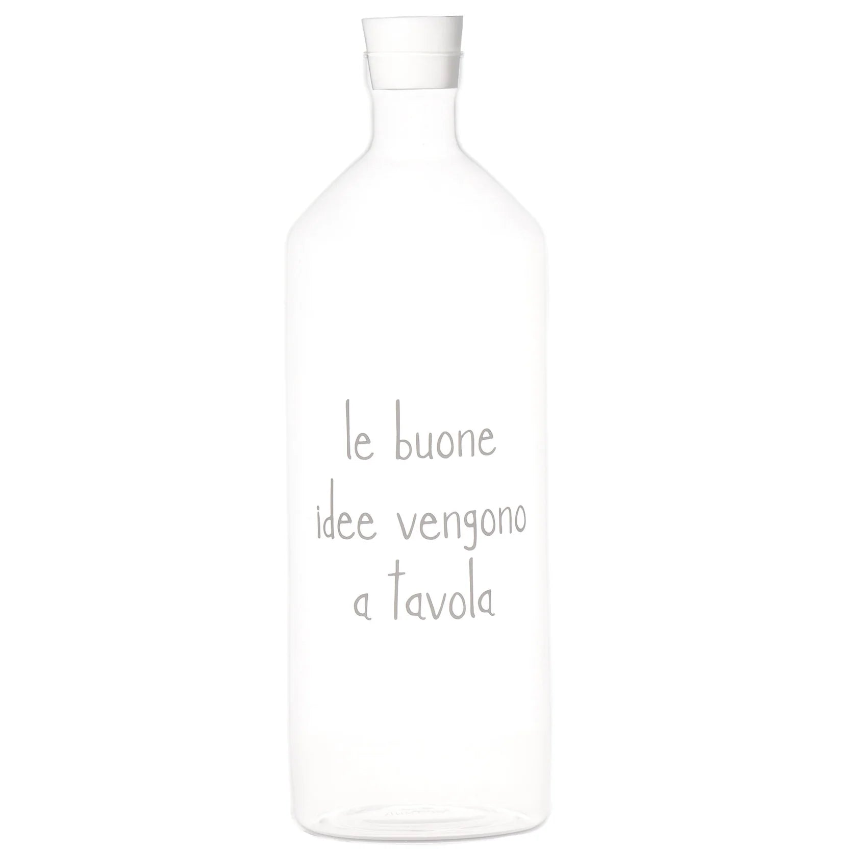 Simple day - Bottiglia in vetro le buone idee vengono a tavola 1,4lt