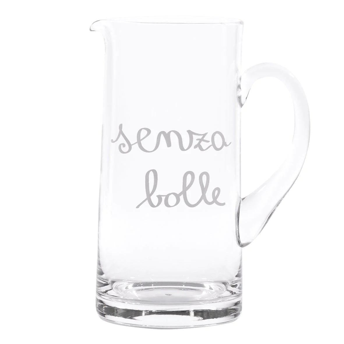 Simple day - Brocca in vetro scritta senza bolle 1,2lt