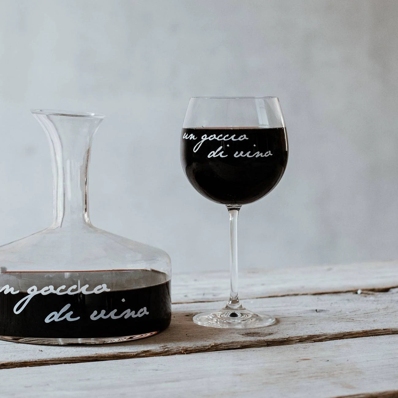 Simple day - set due calici di vino - un goccio di vino 57 cl