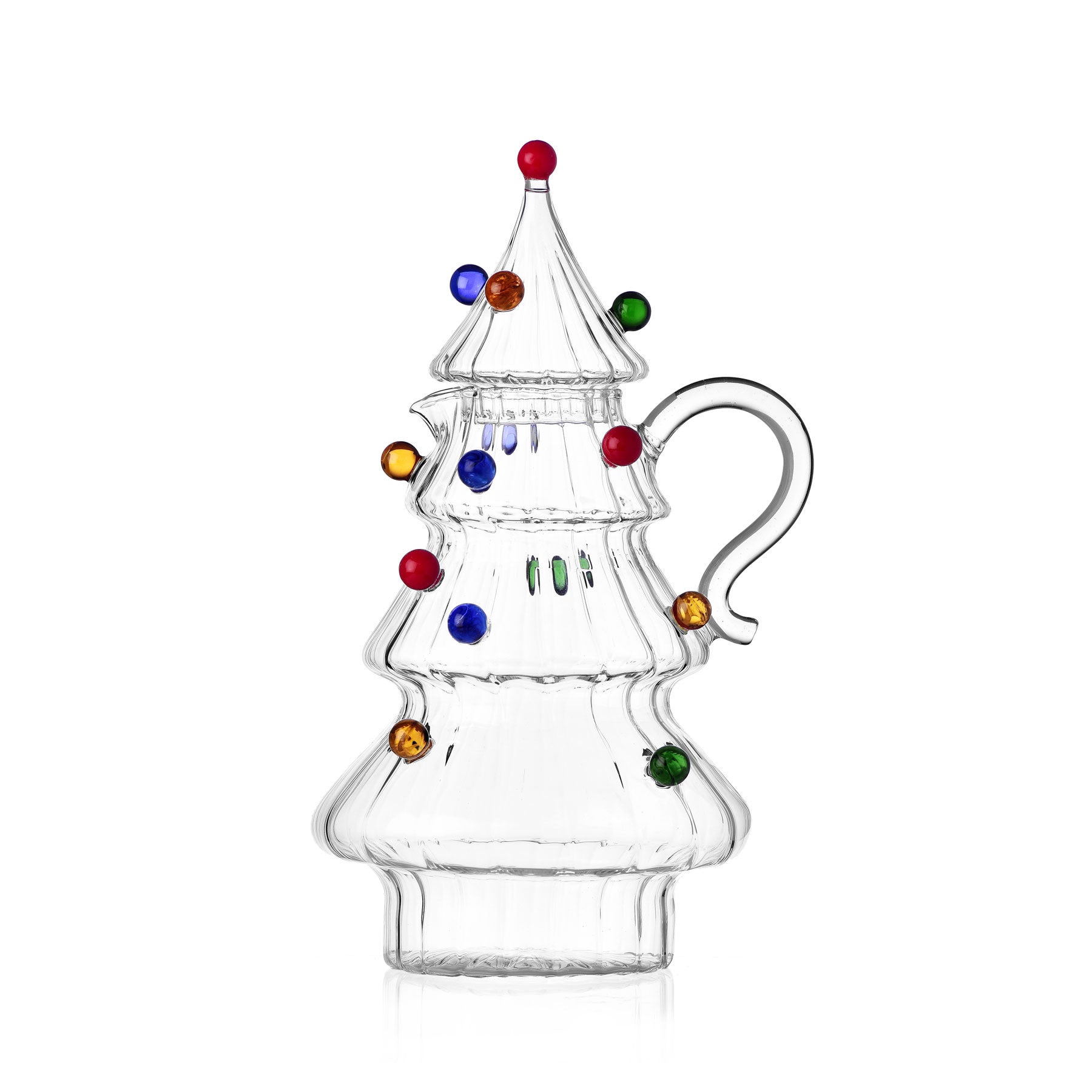 Ichendorf - brocca in vetro con palline colorate a forma di albero di natale Christmas Tales