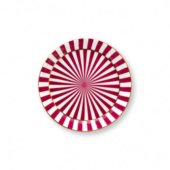 Pip Studio - Royal Dots tazza e piattino rosa scuro in porcellana 230 ml