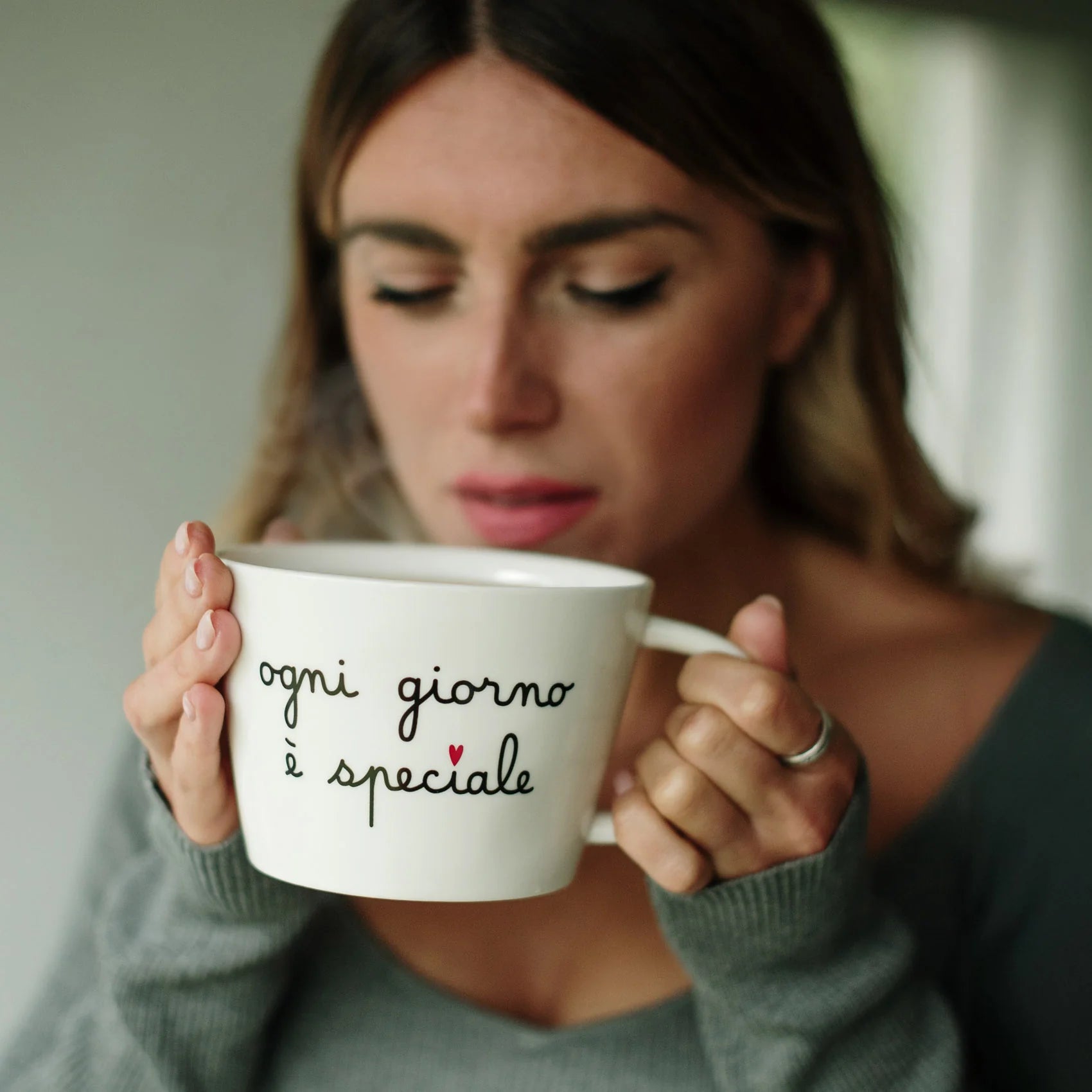 Simple day - Tazza Colazione in gres Ogni giorno è speciale 580ml