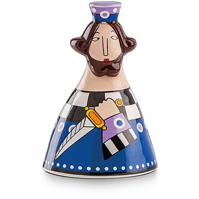 Egan - Campanella in Ceramica I Girgenti 7x10cm Re Blu