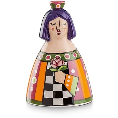 Egan - Campanella in Ceramica I Girgenti 7x10cm Regina Arancio