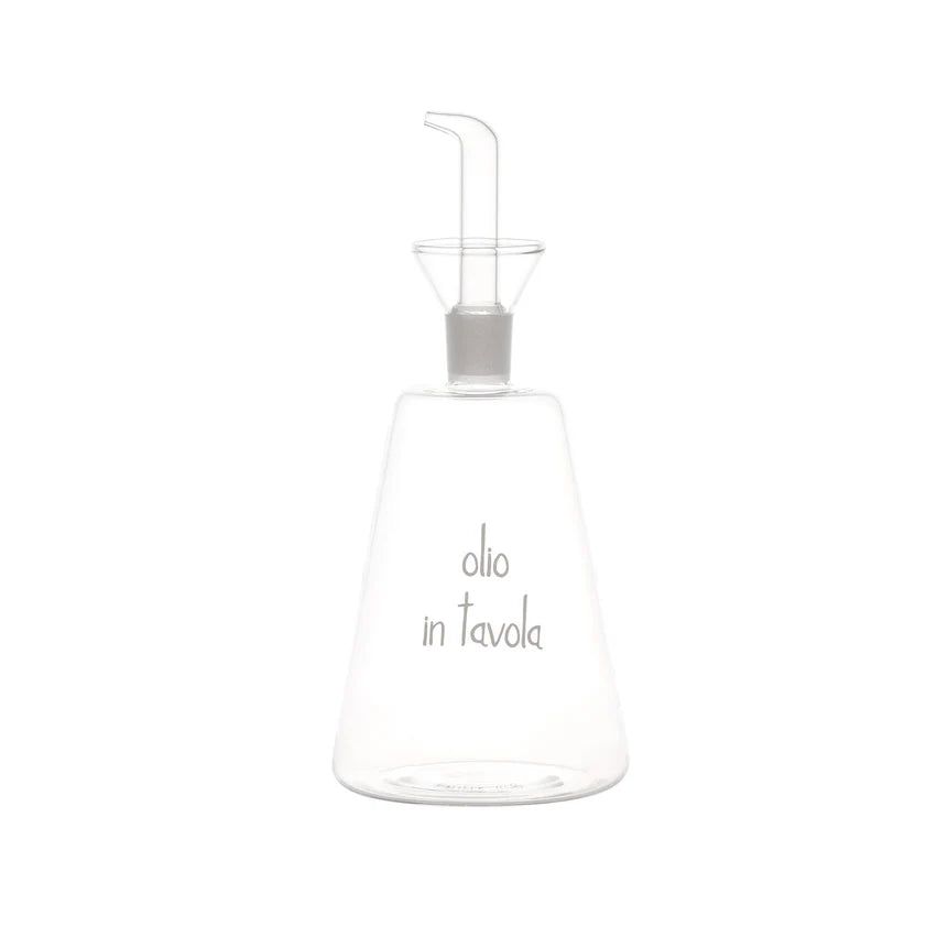 Simple day - Bottiglia in vetro conica Olio in tavola 500 ml