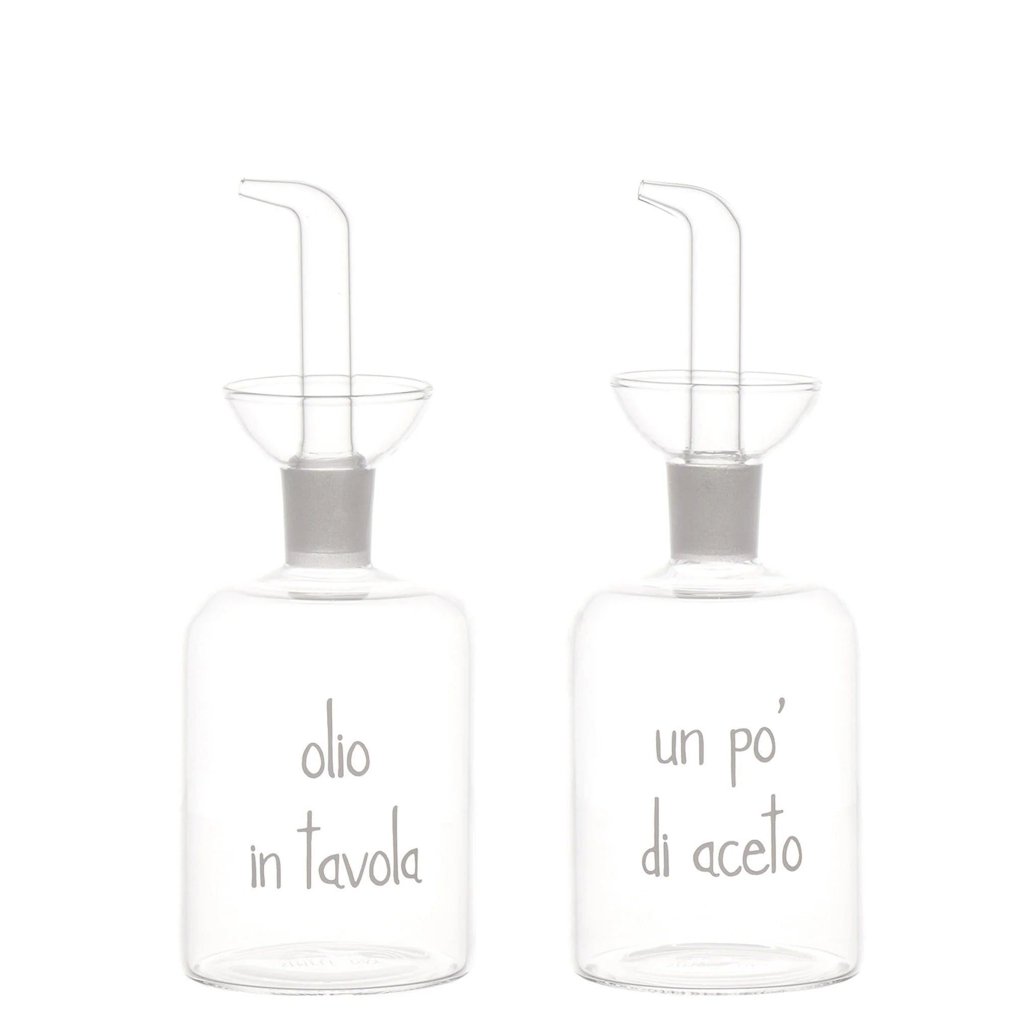 Simple day - set due bottiglie Olio in tavola - Un pò di aceto 250 ml