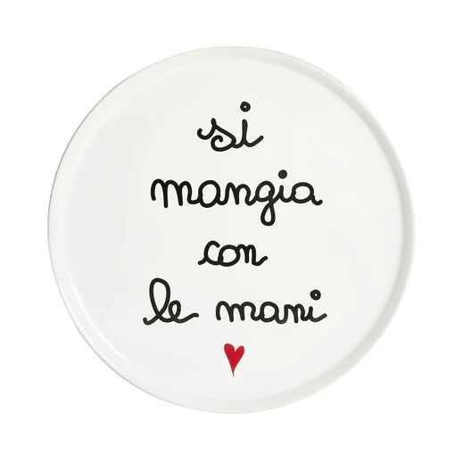 Simple day - Piatto pizza Si Mangia Con Le Mani 31,5 cm