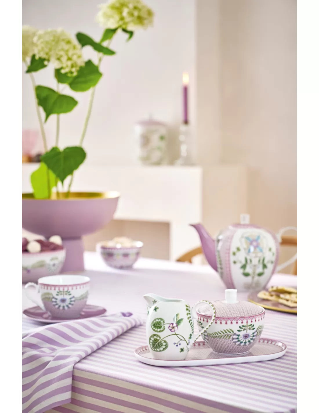 Pip Studio - Piatto Lily & Lotus Moon Delight Multi in porcellana 17 cm