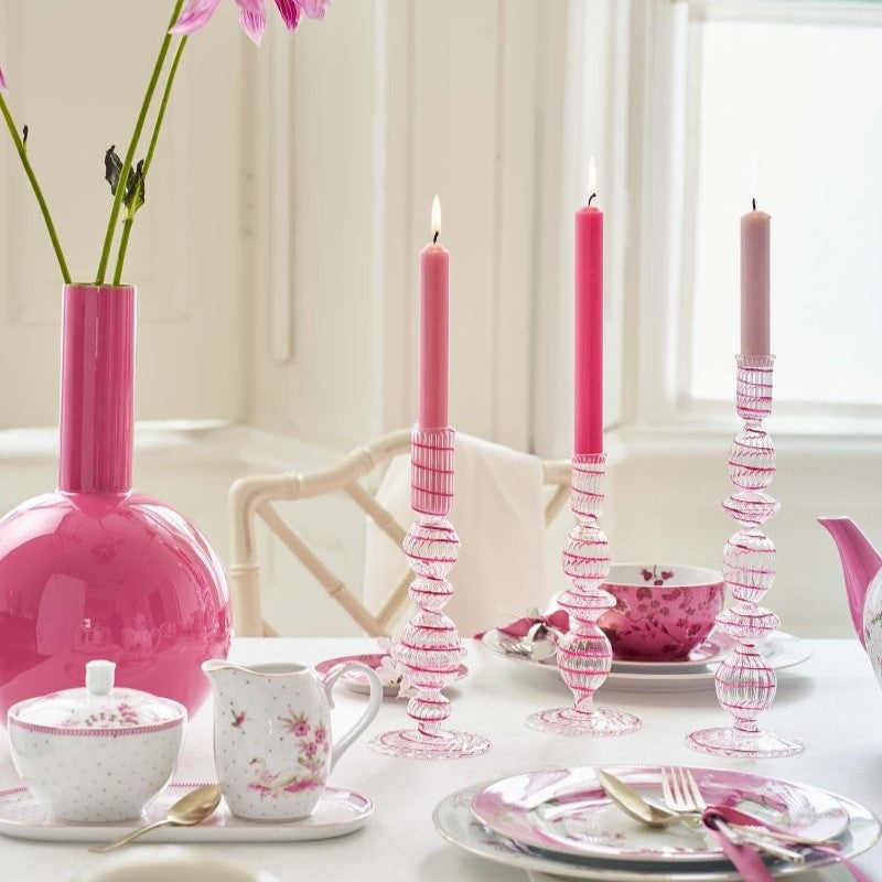 Pip Studio - vaso in metallo medio rosa 33cm