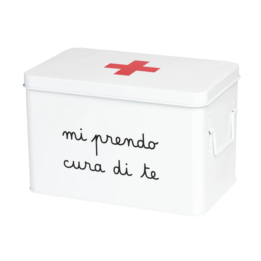 Simple day - scatola in acciaio verniciato mi prendo cura di te 32x19xh20cm