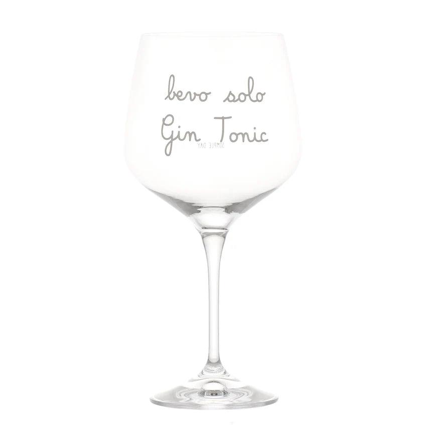 Simple day - set due calici cocktail Bevo solo gin tonic 82cl
