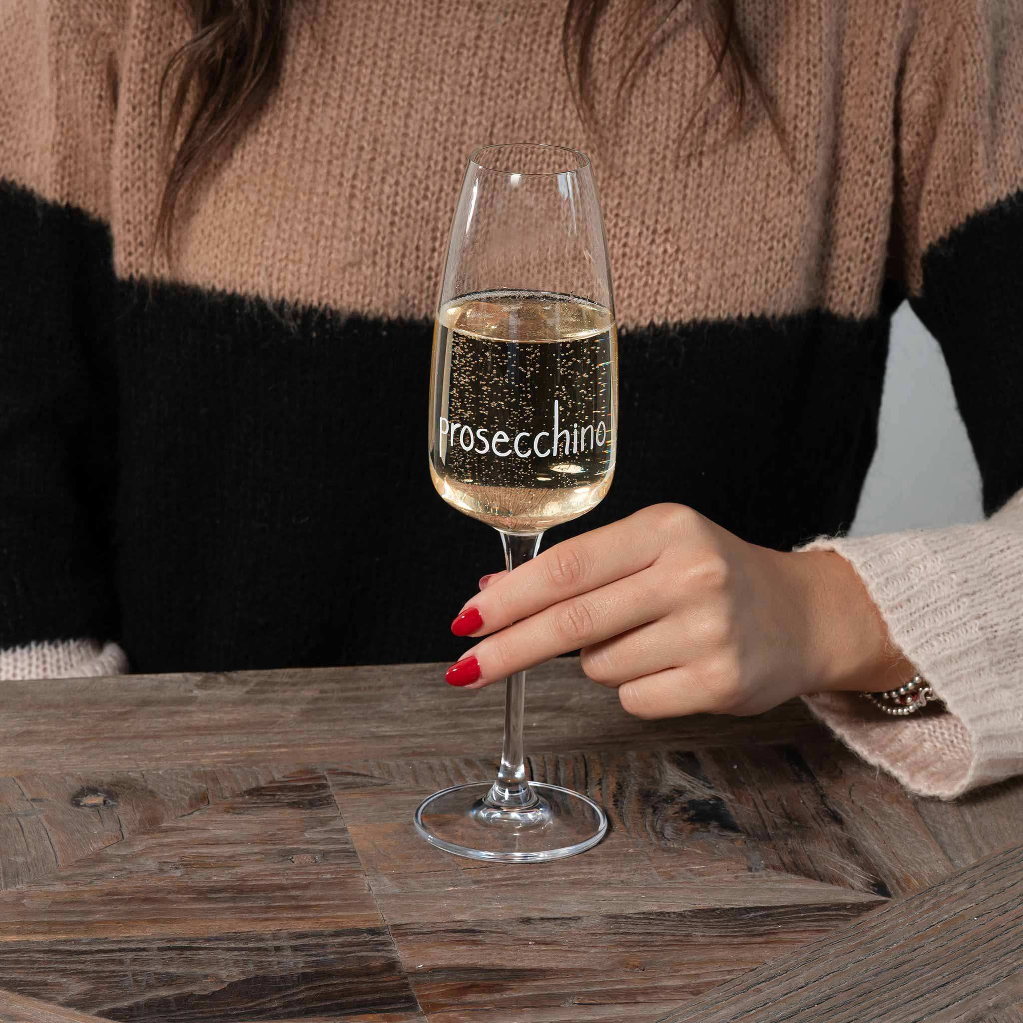 Simple day - set due calici flute deoro Prosecchino 29 cl