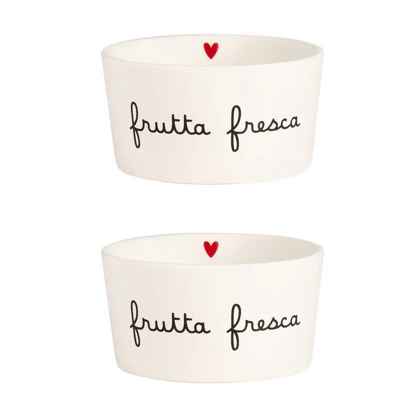 Simple day - Set 2 Coppette in gres Frutta fresca 20cl