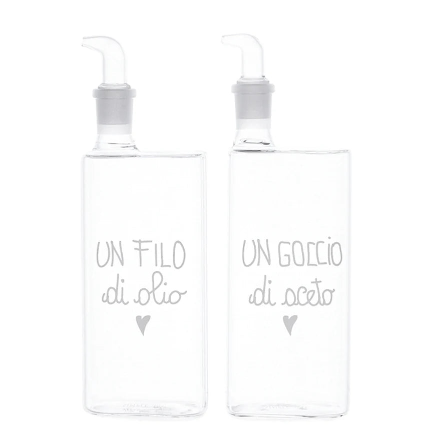 Simple day - set due bottiglie Un Filo di Olio - Un Goccio di Aceto 2x400ml