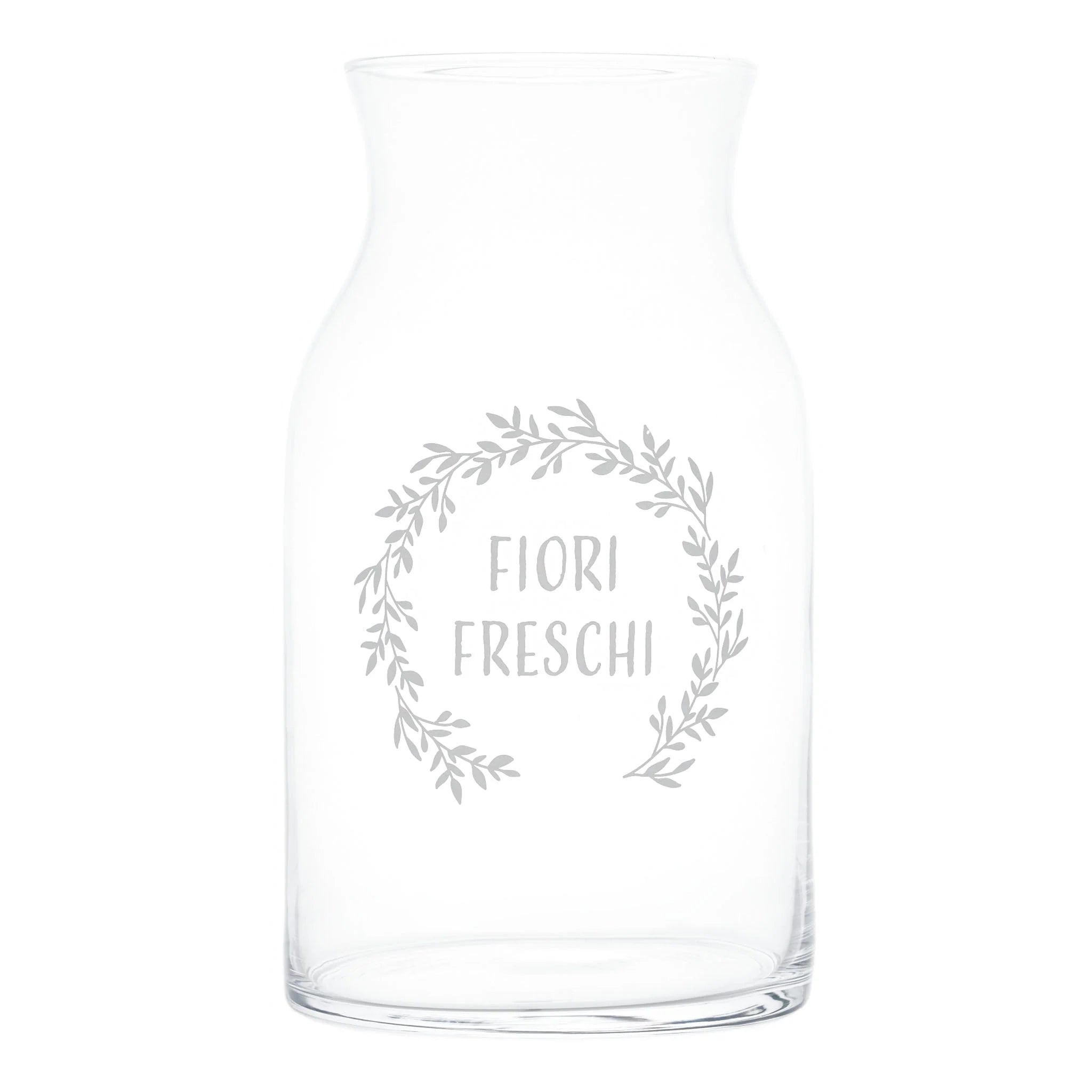 Simple day - Vaso in vetro Portafiori decoro Fiori Freschi h34cm