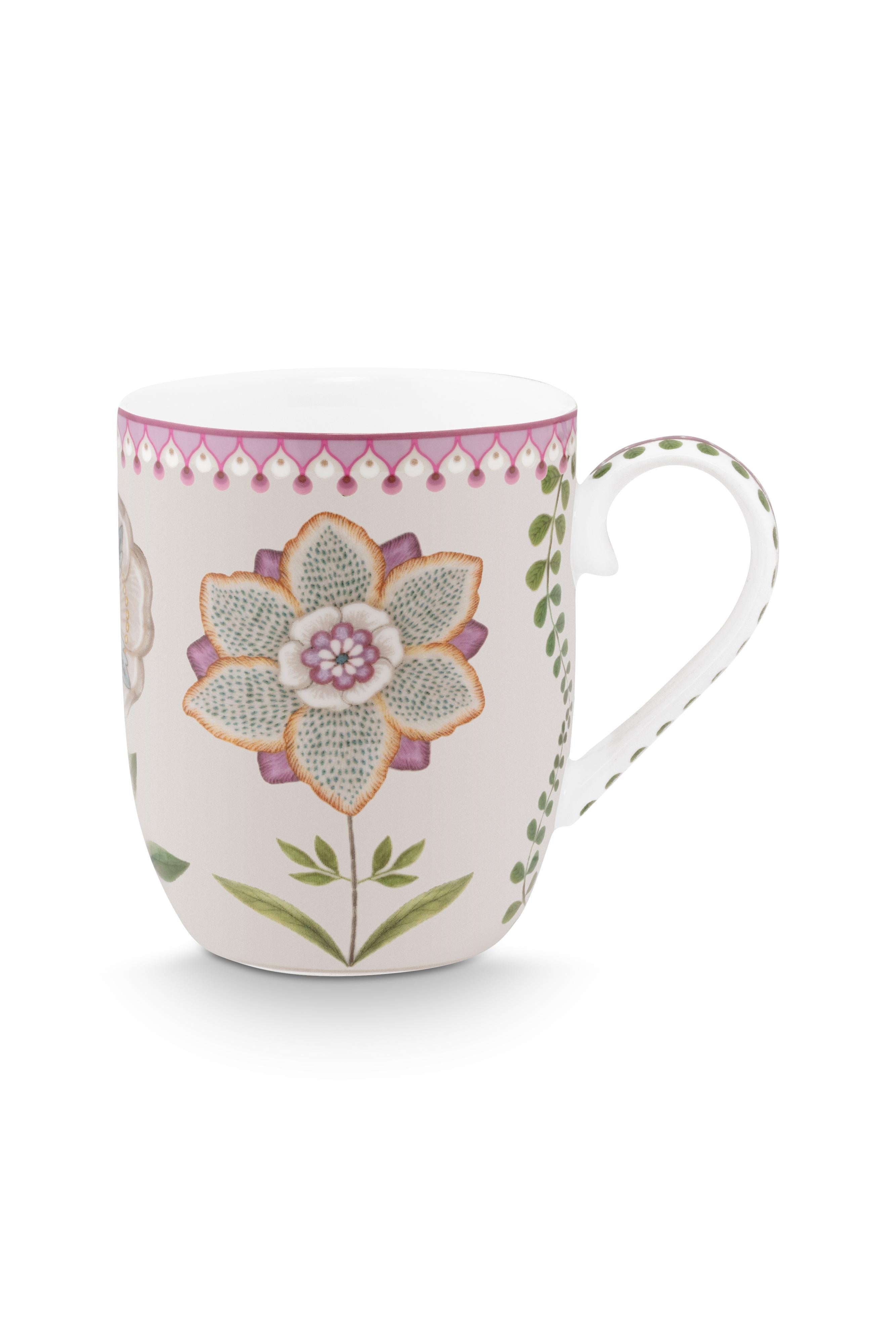 Pip Studio - set da 2 tazze in porcellana lilla 145ml Lily & Lotus con confezione regalo