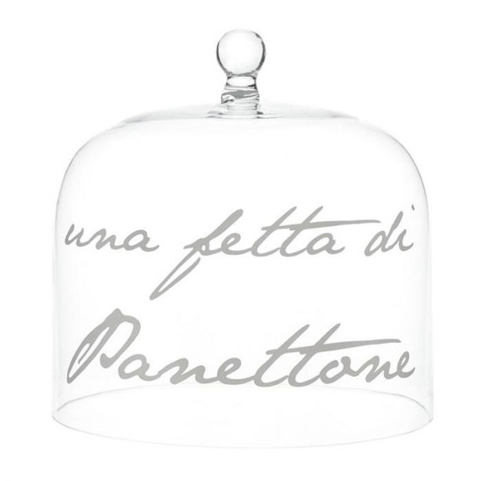 Simple day -  campana in vetro decoro Una fetta di panettone 24.5 cm