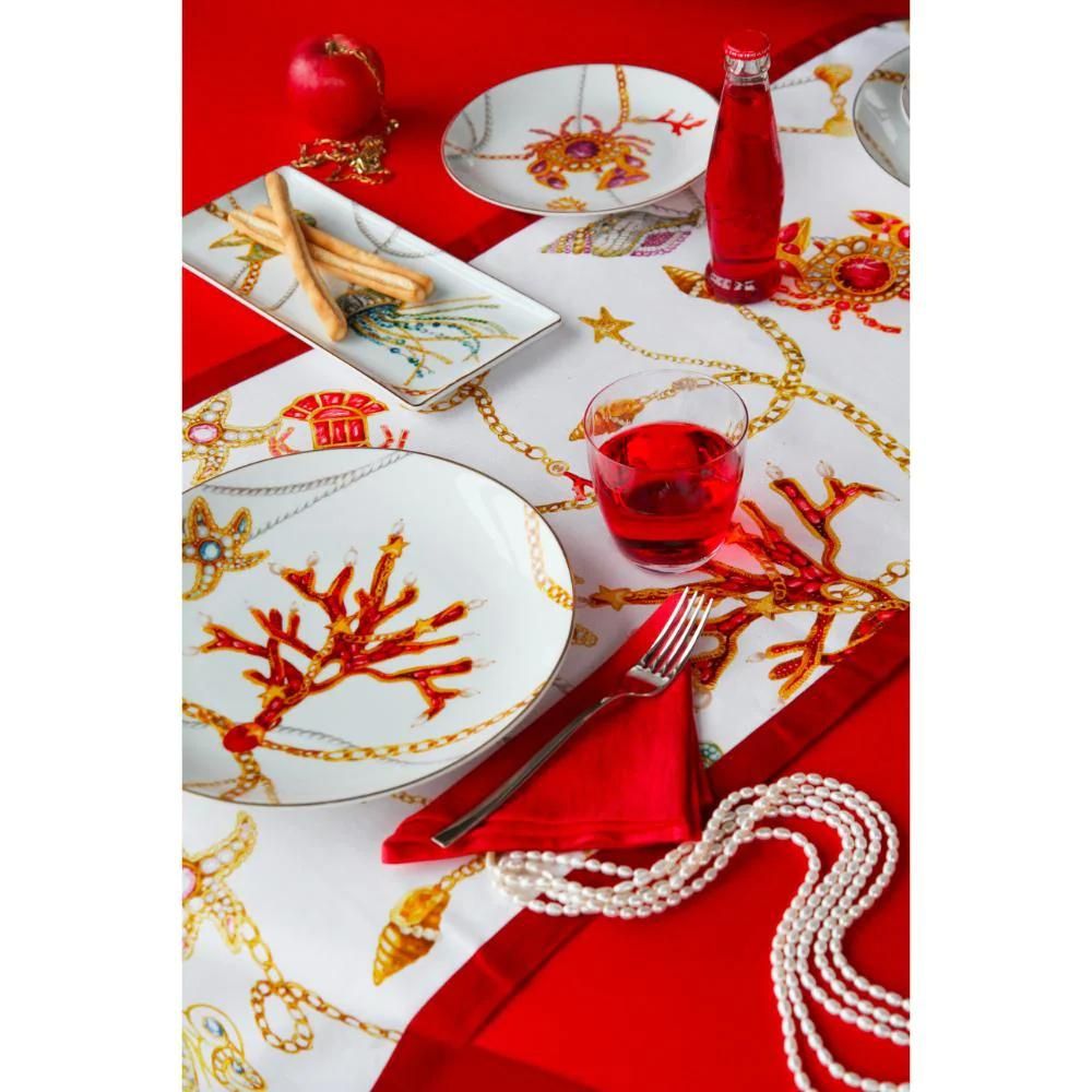 Baci Milano - Vassoio Gourmet Portofino in Porcellana 28.5x12.5 cm