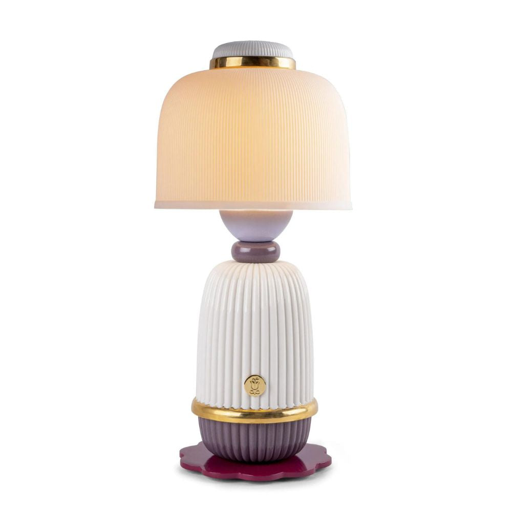 Lladrò - lampada da tavolo kokeshi ricaricabile in porcellana 29cm