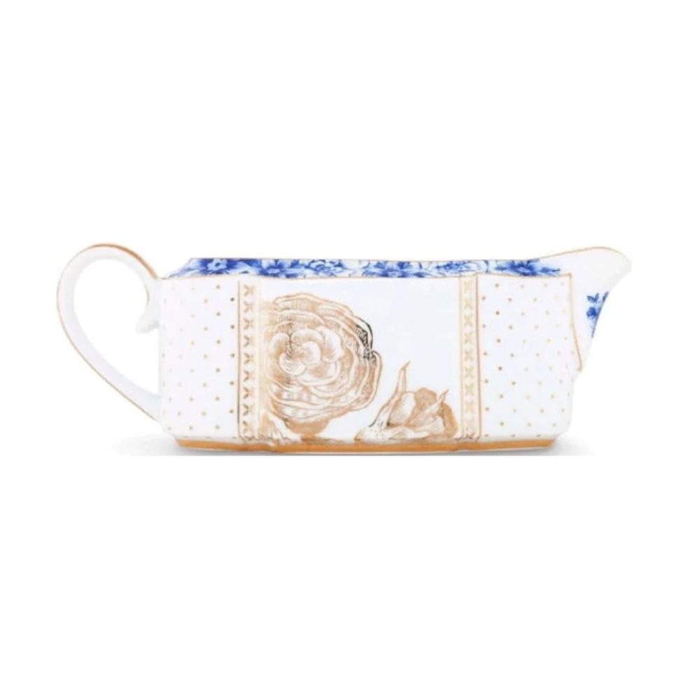 Pip Studio - barattolo di salsa royal white in porcellana 470 ml