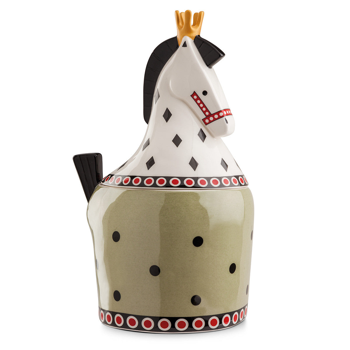 Egan - Contenitore porta oggetti in Ceramica I Girgenti Cavallo 18x29cm