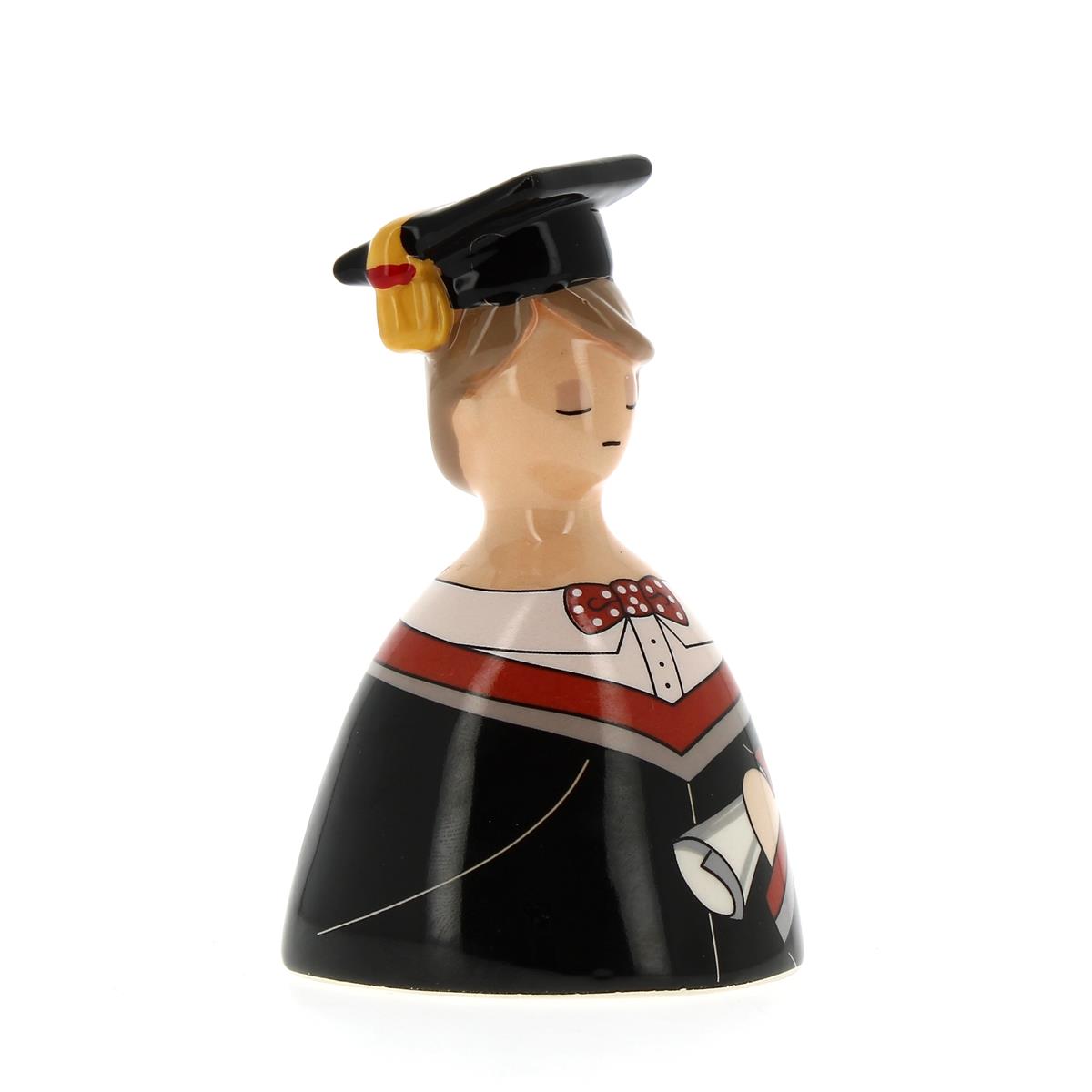 Egan - Campanella in ceramica Laureato 6x9cm Idea Regalo Laurea