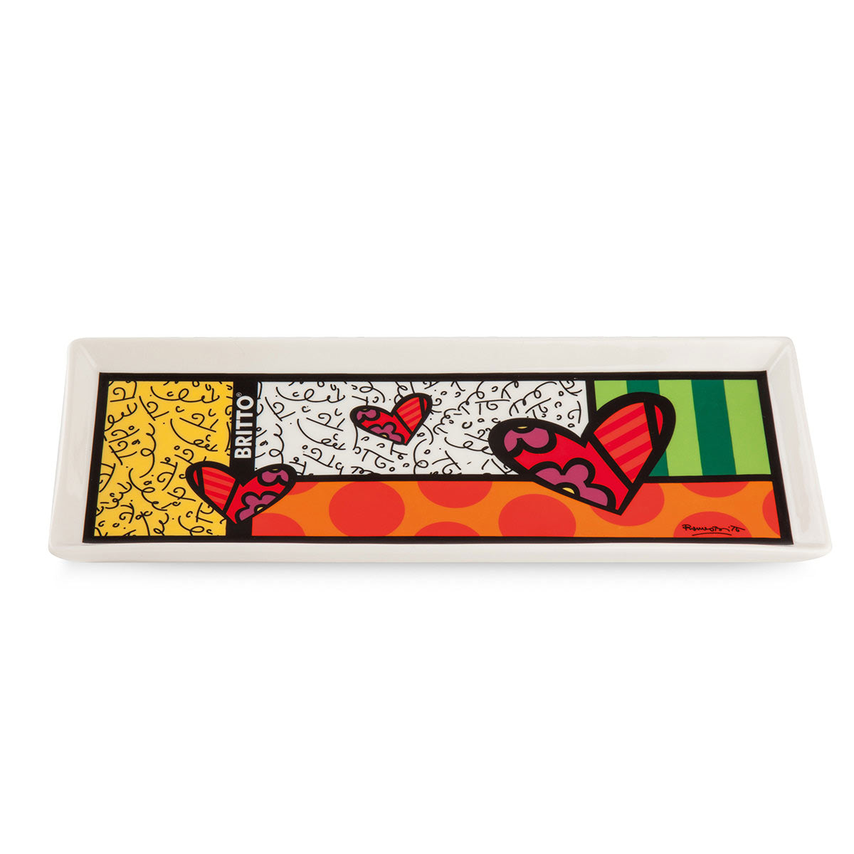 Egan - Vassoio in Porcellana by Britto 26x10cm