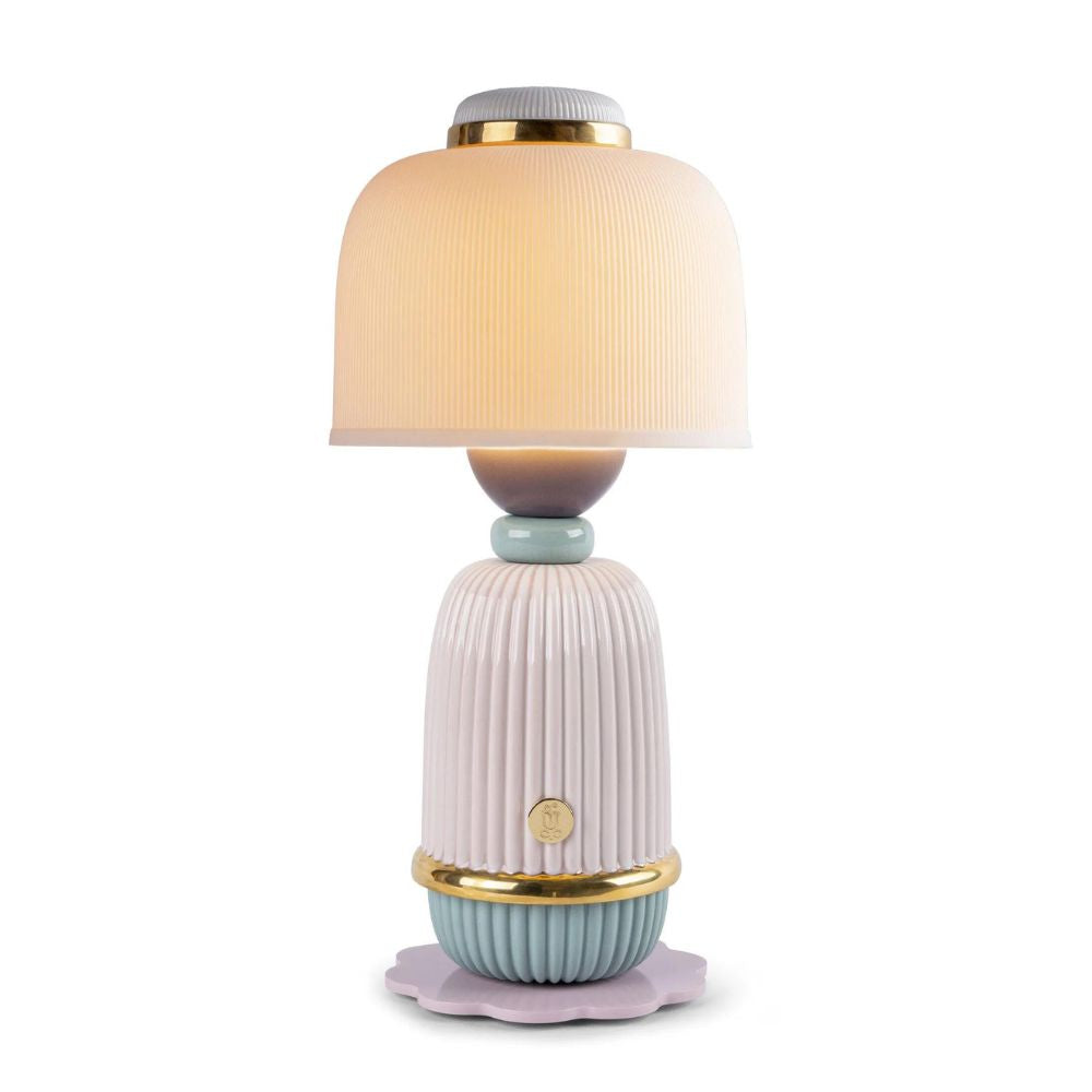 Lladrò - lampada da tavolo kokeshi ricaricabile in porcellana 29cm