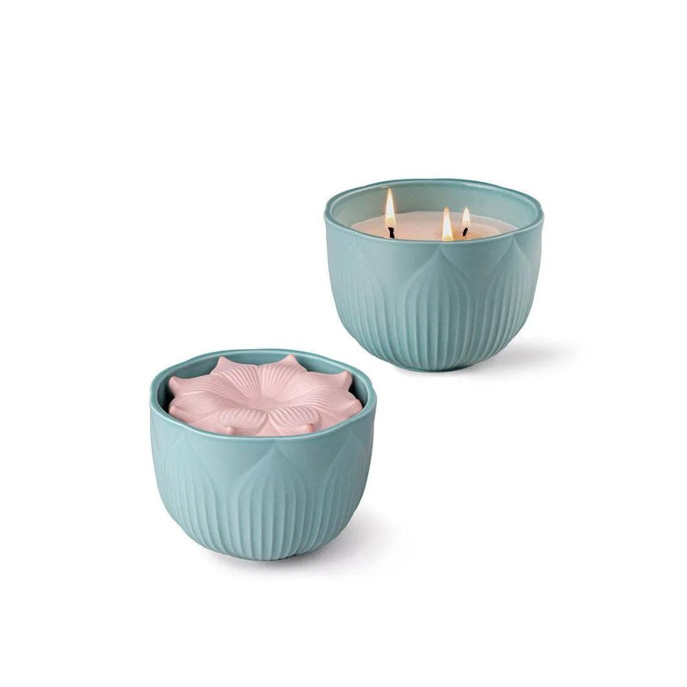 Lladrò - candela profumata fiori tropicali mandarino verde e magnolia e un fondo di benzoino e vaniglia 630g