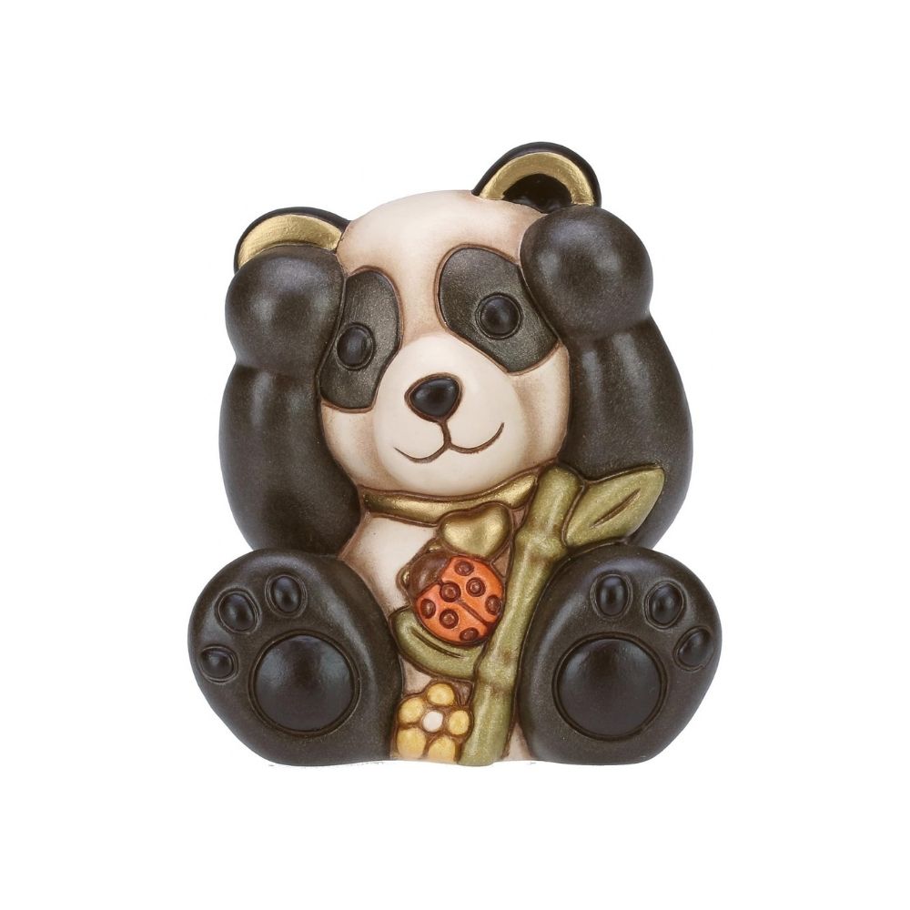 Thun - panda non sento in ceramica 10cm - Senza Scatolo