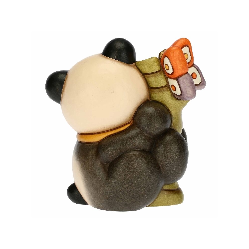 Thun - panda lei con farfalla in ceramica 9cm - Senza Scatolo