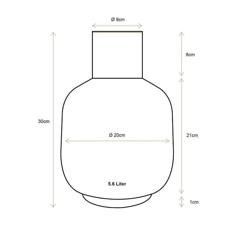 Pip Studio - Vaso in metallo Pip & The Blue Bird Dip Dye Blue 30 cm