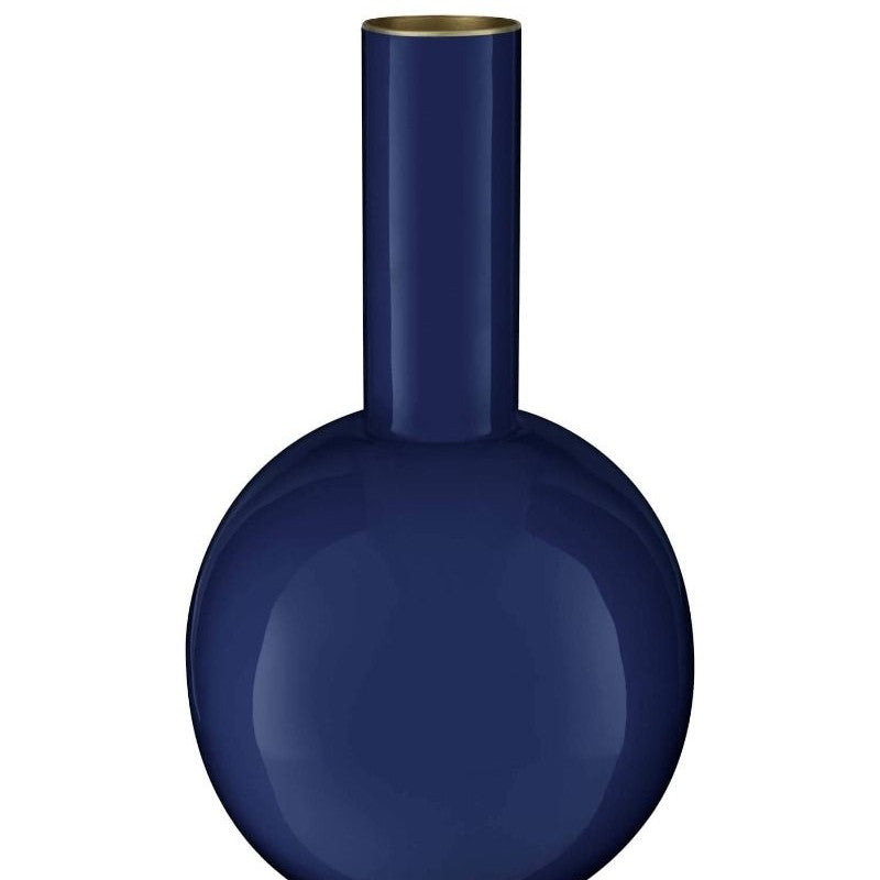 Pip Studio - Vaso in metallo blu scuro 26cm