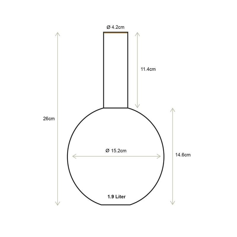 Pip Studio - Vaso in metallo blu scuro 26cm