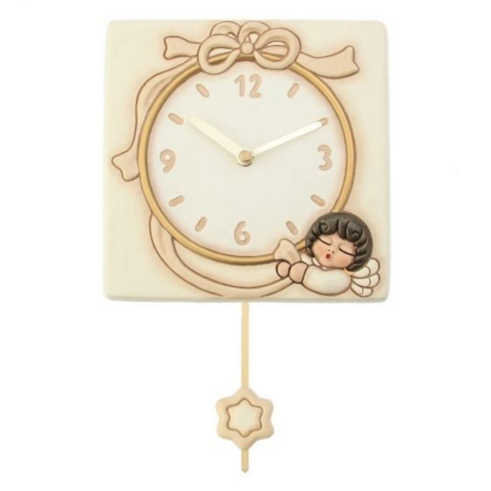 Thun - orologio a pendolo avorio angel neutral 2018 33cm  - Senza Scatolo