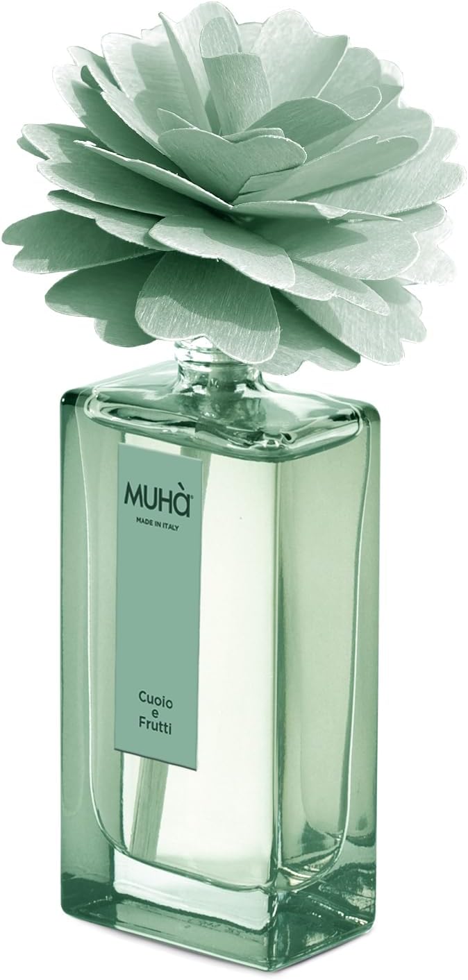 Muhà - profumatore d'ambiente peonia diffuser - cuoio e frutti 50ml