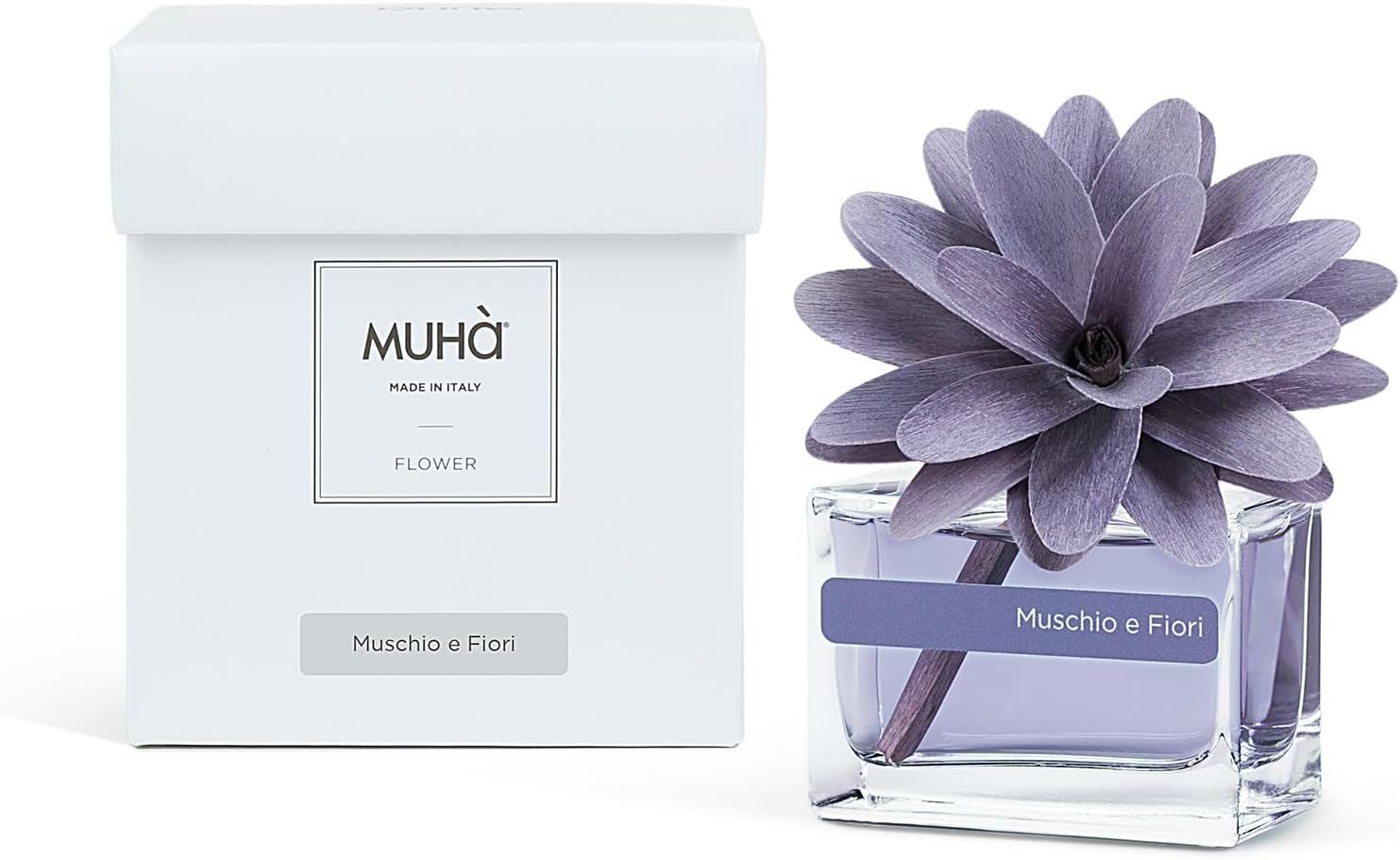 Muhà - profumatore d'ambiente flower diffuser - muschio e fiori 30ml
